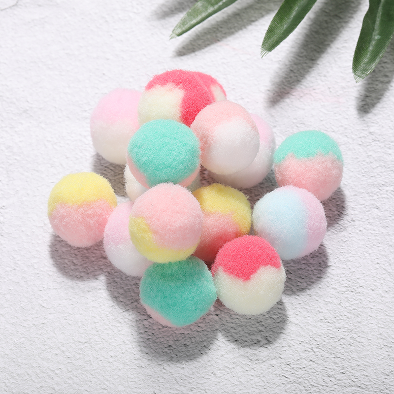 Lovely Pompoms Fluffy Plush Crafts Pom Poms Ball Fur Ball Home Decor Sewing Supplies arts and crafts supplies diy