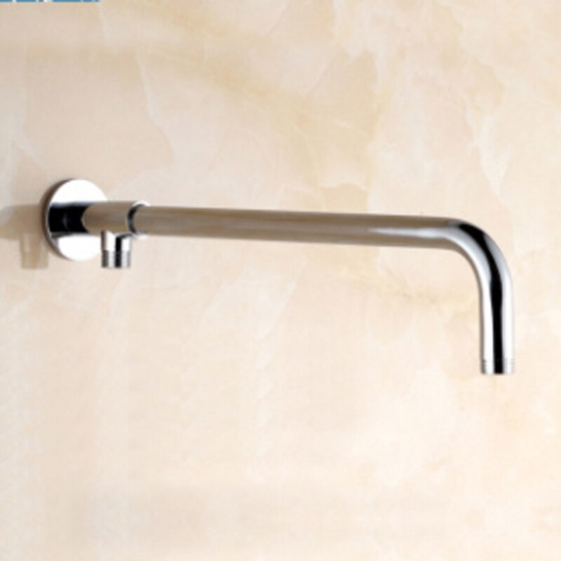 Vægmonteret brusehoved arm forkromet metal brusebad forlængelsesarm sæt til hotel tilbehør til hjemmebadeværelset: Bundarm 30cm