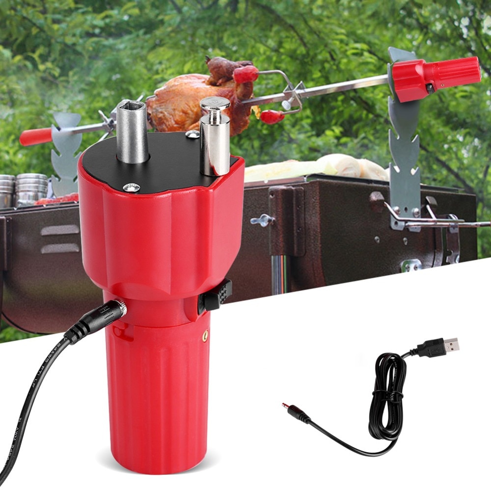 High DC 5V BBQ Electric Grill Barbecue Roast Motor Outdoor Picnic Rotator Motor USB Charging Battery Motor
