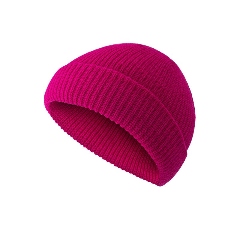 Knitted Hat for Women and Men Wool Retro Atmosphere Autumn and Winter Men's and Women's Cap Dome Warm Short Hat: MZ03-10