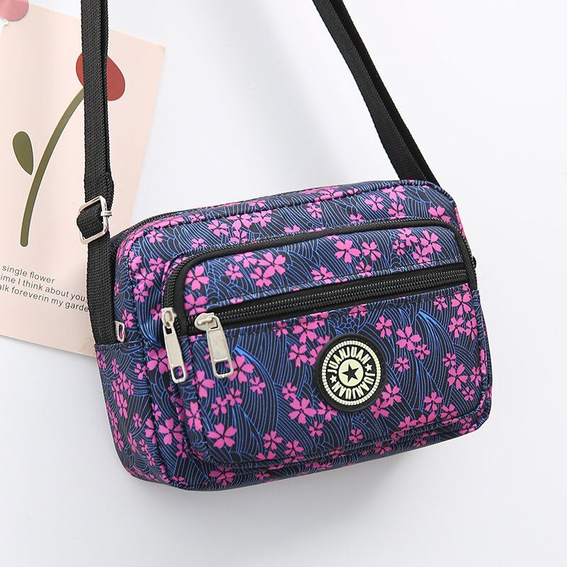 Women Nylon Shoulder Bag for Laidies Large Capacity Messenger Mum Bags Mini Woman&#39;s Crossbody Bag Zipper Closure Femme: 7