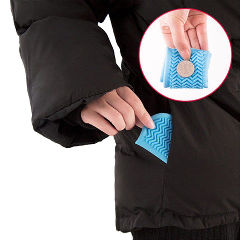 Silikon Überschuhe wiederverwendbar Wasserdicht Regensicher Schuhe Abdeckungen Regen Stiefel Nicht-Unterhose Waschbar unisex Tragen-Beständig Schuh abdeckungen W1