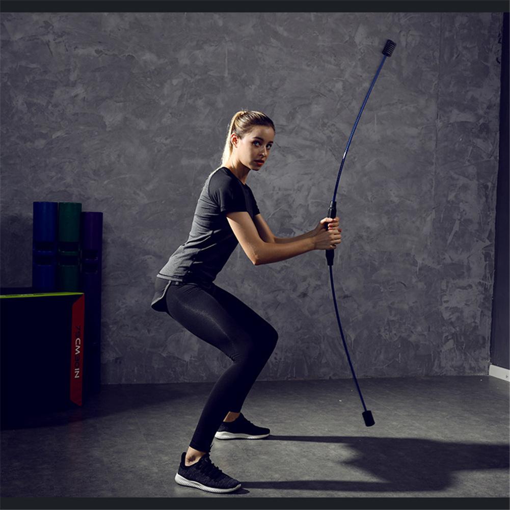 Detachable Elastic Rod Fitness Pole Gym Stick Elasticity Arm Vibrating Rod brazo elástico, varilla vibradora para Yoga