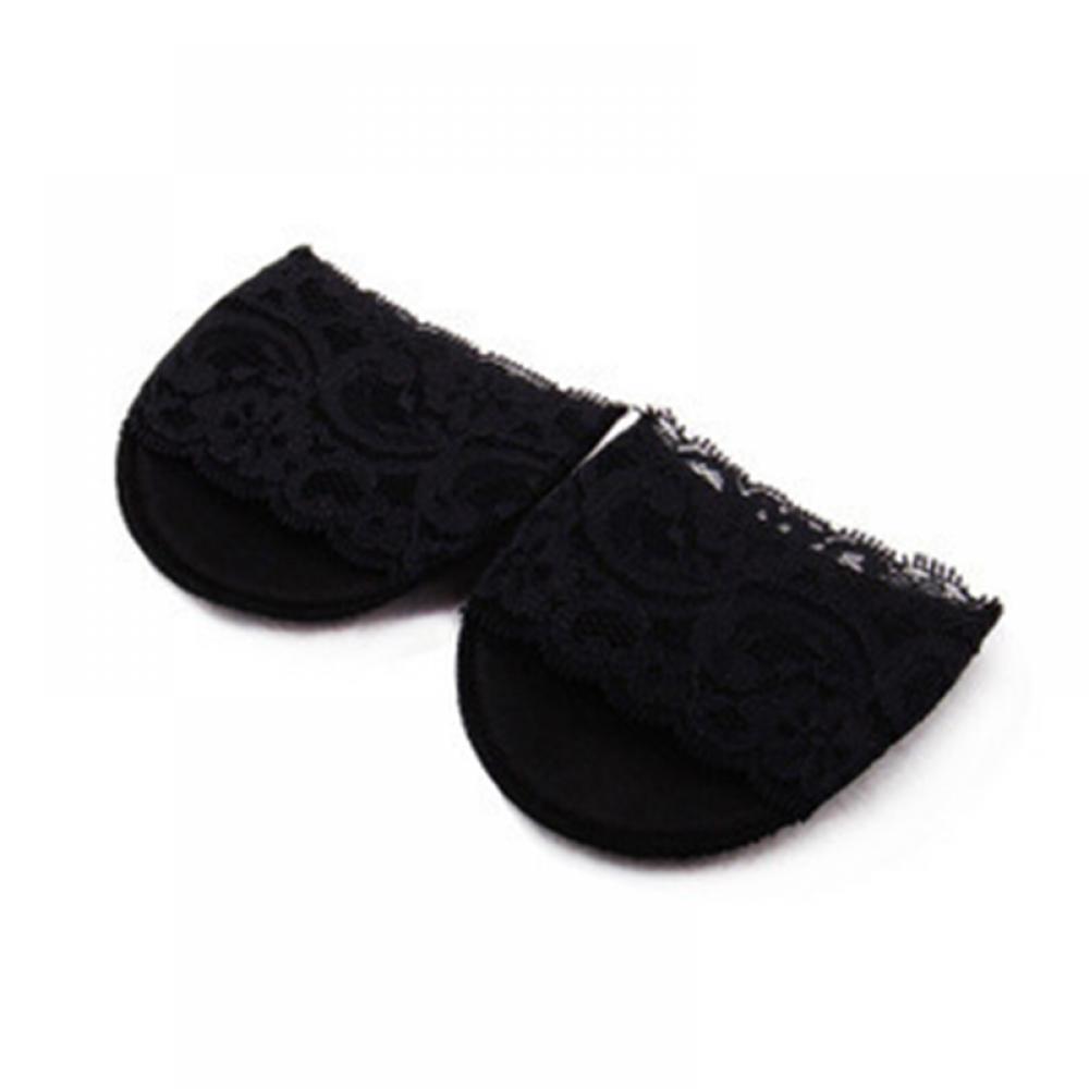 1 par Mulheres aliviar a dor Do Pé Palmilhas Gel Respirável Pads Almofada Metatarsal Dolorido Apoio Do Antepé: B-Black