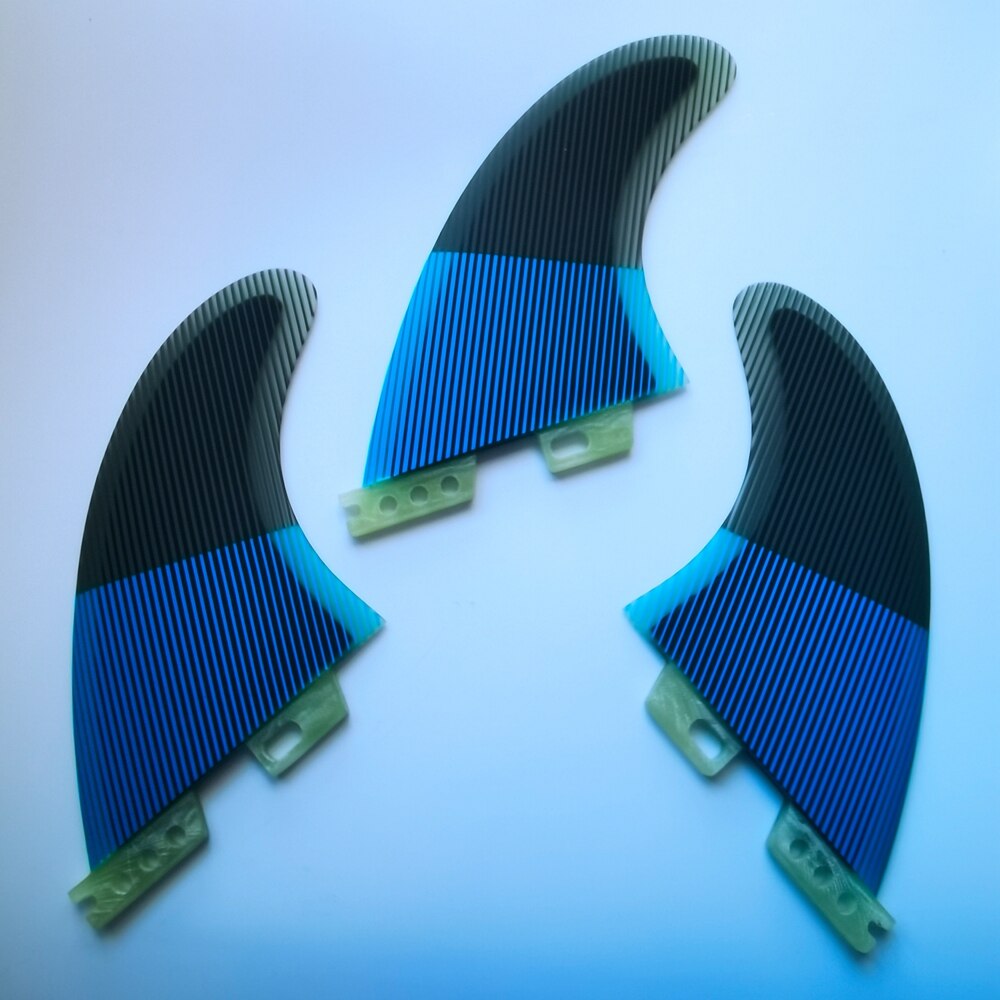 II 2 Surfboard Fins popular Tri Set Line yellow blue Surf Fin Surfing Accessory G5 G7 M L