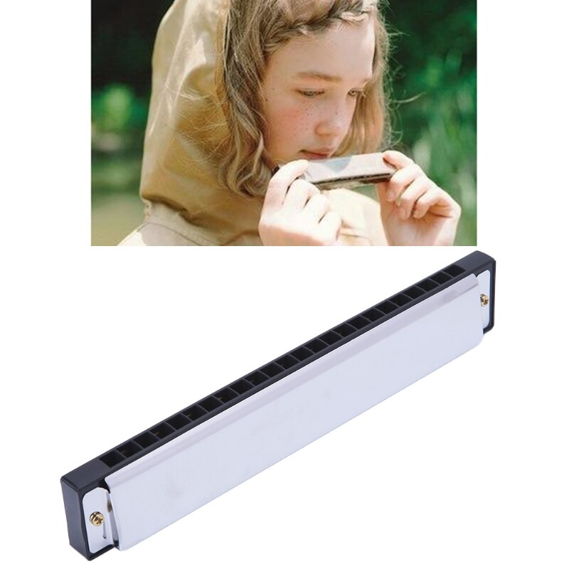 Special 24 Holes 48 Tones Harmonica Key of C/G Mouth Organ 87HF