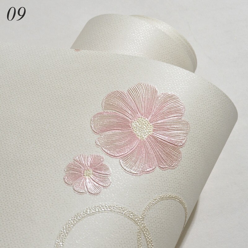 Luxury Embossed Damask Wallpaper 3D Self-adhesive Wallpaper Fine-pressed Non-woven Bedroom Living Room TV Background Wallpaper: 09