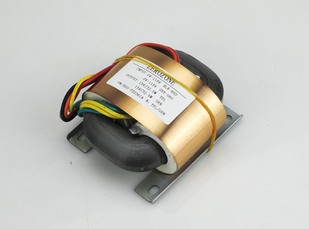 ZEROZONE 65VA 4 lignes pur cuivre r-core transformateur 9V 12V 15V 18V 20V 24V 26V 28V-L13-15-3