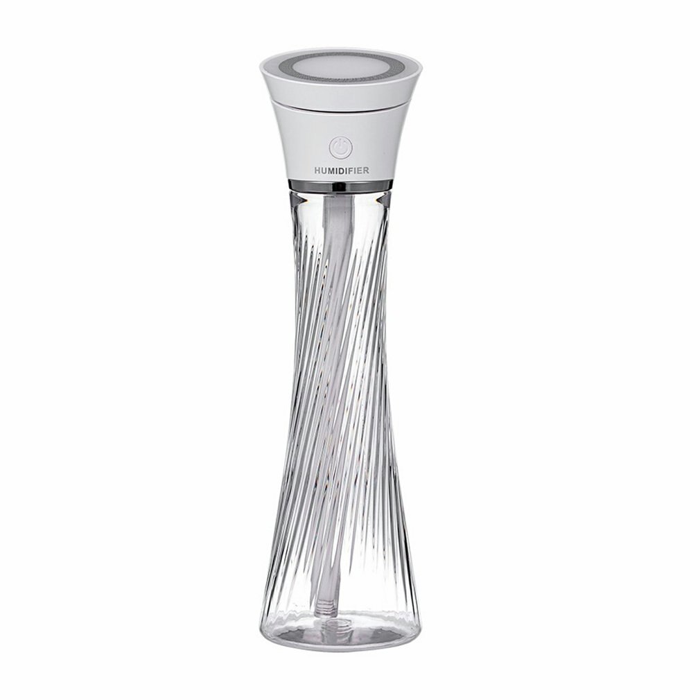 Tour magique humidificateur coloré grande capacité humidificateur bureau muet humidificateur USB Rechargeable humidificateur d'air: WHITE