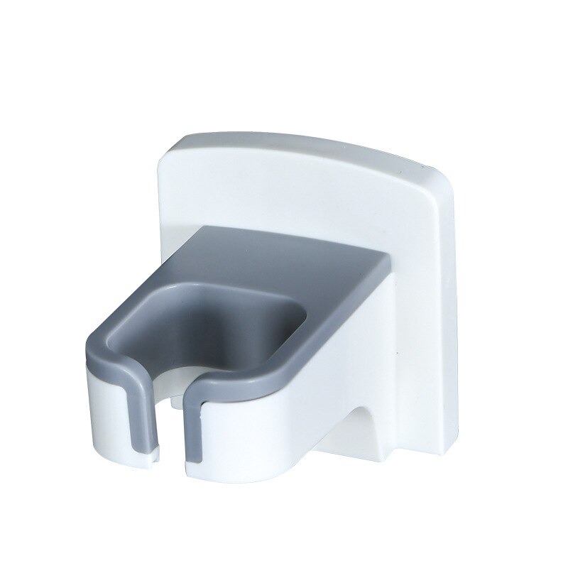 Soporte de secador de pelo manos libres soporte de secador de pelo soporte de pared ventosa de montaje soporte de almacenamiento colgador organizador de baño: white