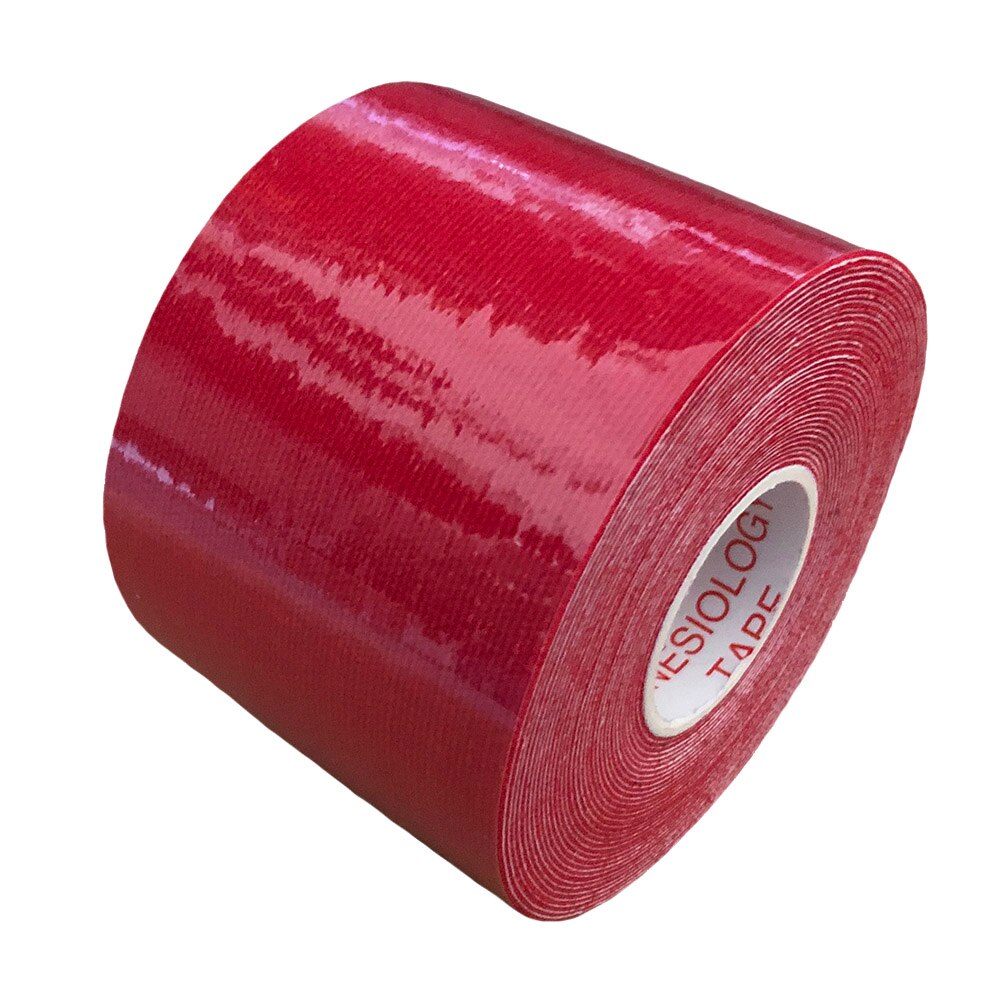 10 rollen Elastischen Sport Band Kinesiologie Band Klebstoff Bandage Knie Ellenbogen Muscle Protector 15 Farben: Red