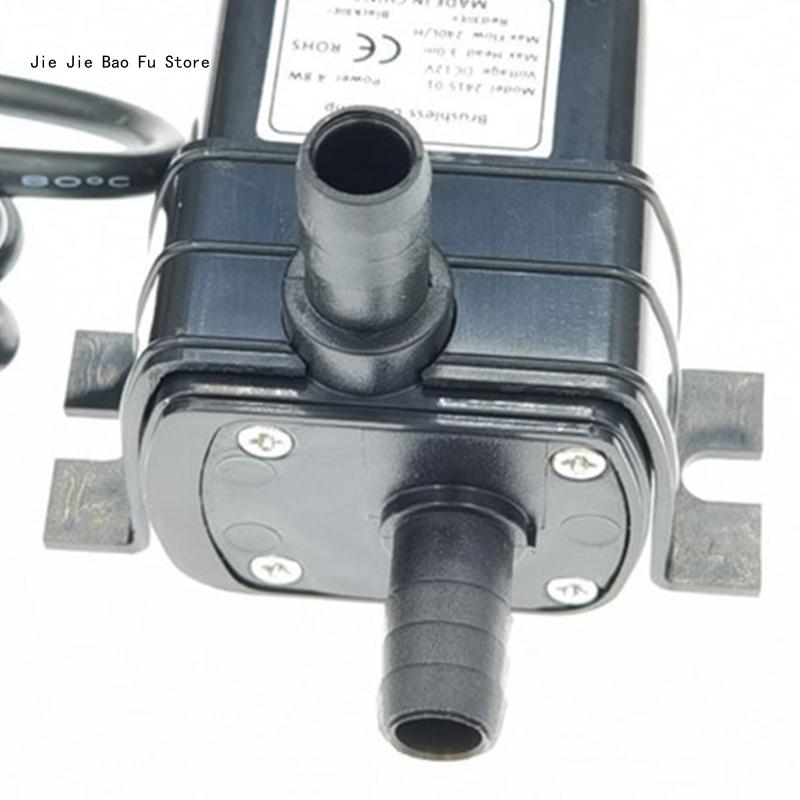 Ultra-leise 12v 4,8 w 240l/h Durchfluss wasserdichte bürstenlose Pumpe Mini Tauch wasserfilter Fisch für Tank brunnen Pum