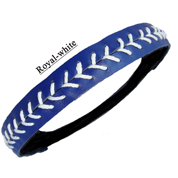 Diademas de softball-Costura de punto Fastpitch elástico deportivo y Diadema de de Judy: royal blue white