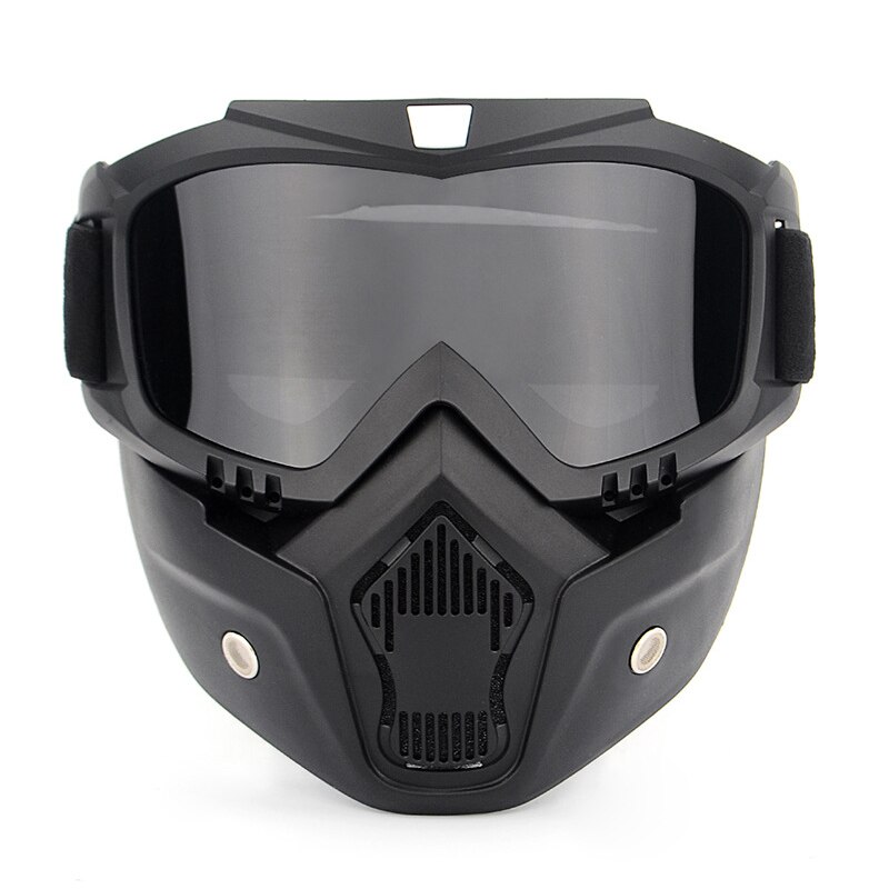 Motorcycle Face mask Goggles Ski goggles Motorbike Motor Open Face Detachable Goggle Helmets Vintage Glasses: a2