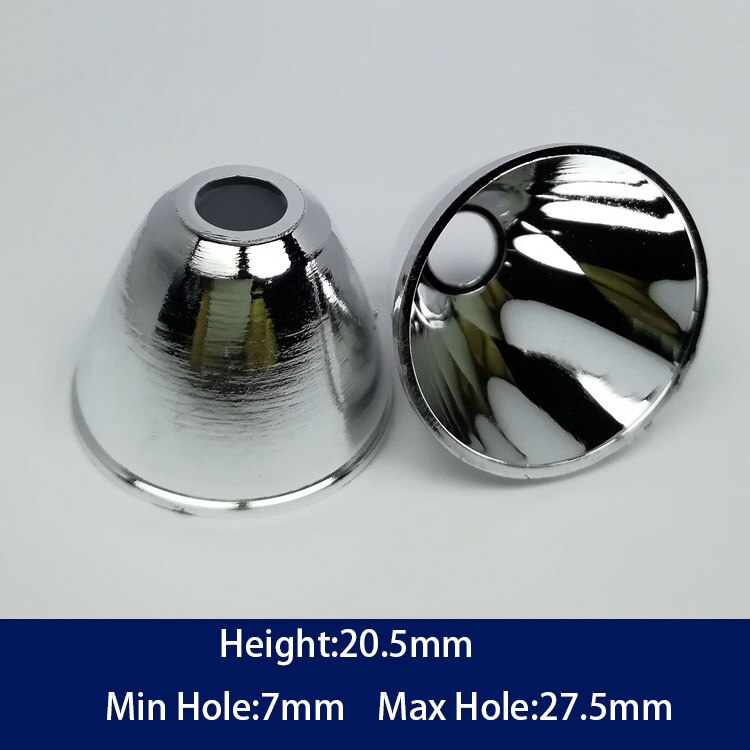 28Mm Mini Plastic Led Lampenkap Kom Lamp Kralen Zaklamp Reflecterende Cup Reflector Diy Zaklamp Hoogte 21Mm