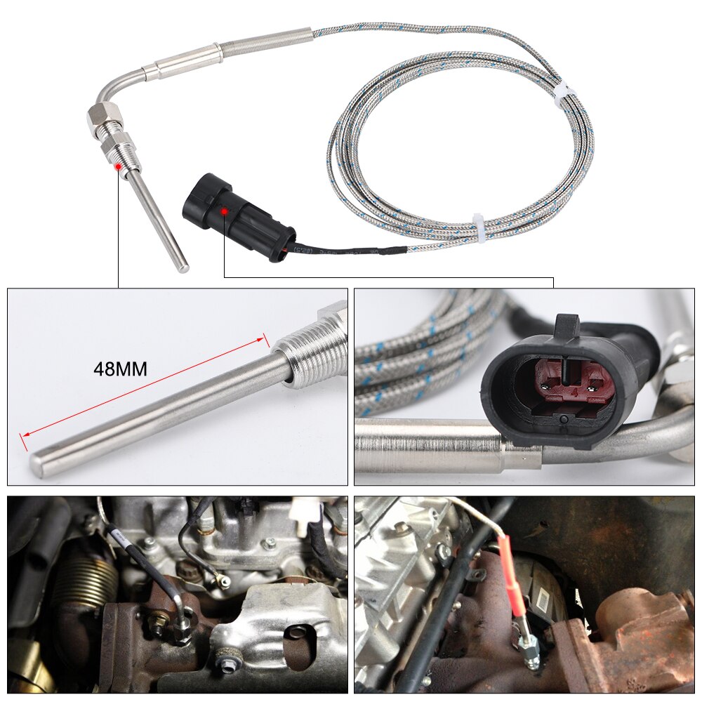 Auton pakokaasun lämpömittari pakokaasumittari digitaalinen anturilla ulkoinen lämpötila-anturi turbo 4wd hilux patrol egt ht-tag 06- qy