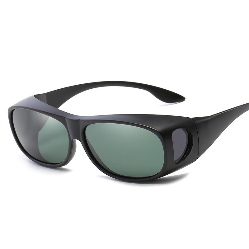 Polarized sunglasses driver driving goggles, sports sunglasses Driving Shades Travel Fishing Sun Glasses: black green lens