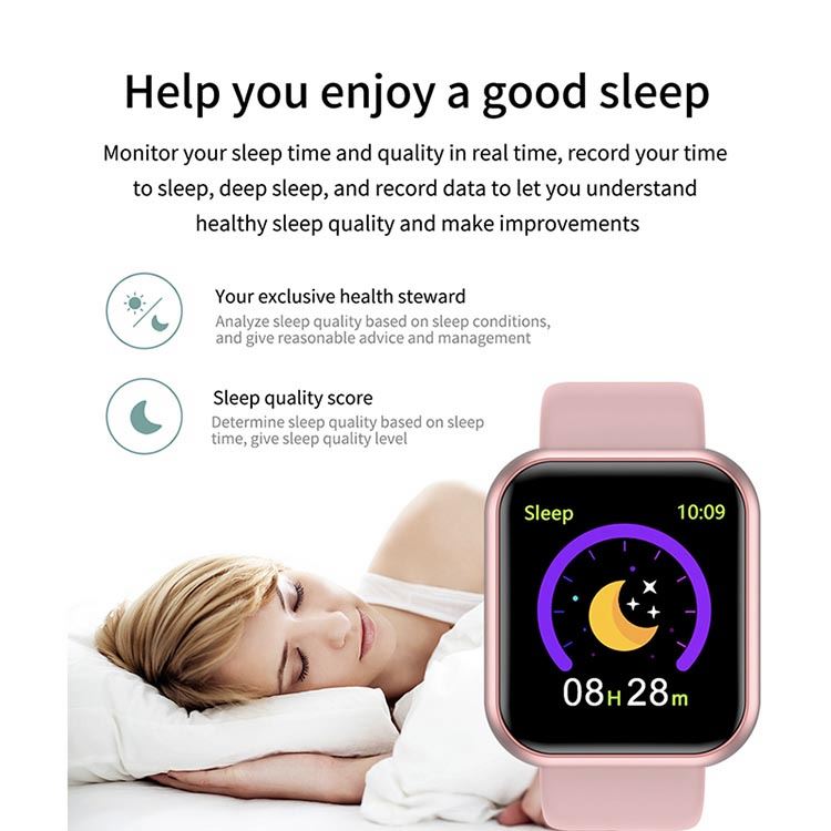 2022 d20 smartwatches für damen und herren  y68 fitness-tracker mit herzfrequenzmesser und blutdruckmessung für android und ios