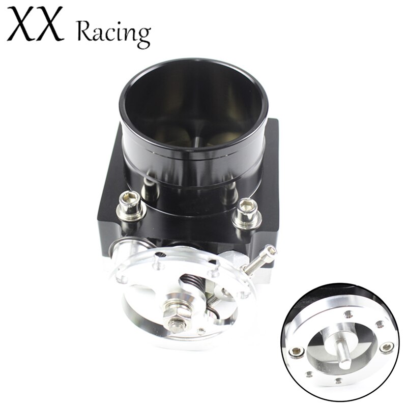 70 mm throttle body universal VQ35 performance high flow intake manifold mechanical Black