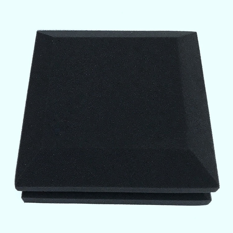 6 Pcs Studio Acoustic Foam Sound Proofing Ceiling Tile Panels Studio KTV Noise Absorption Square Foam, 25 x 25 x 5cm