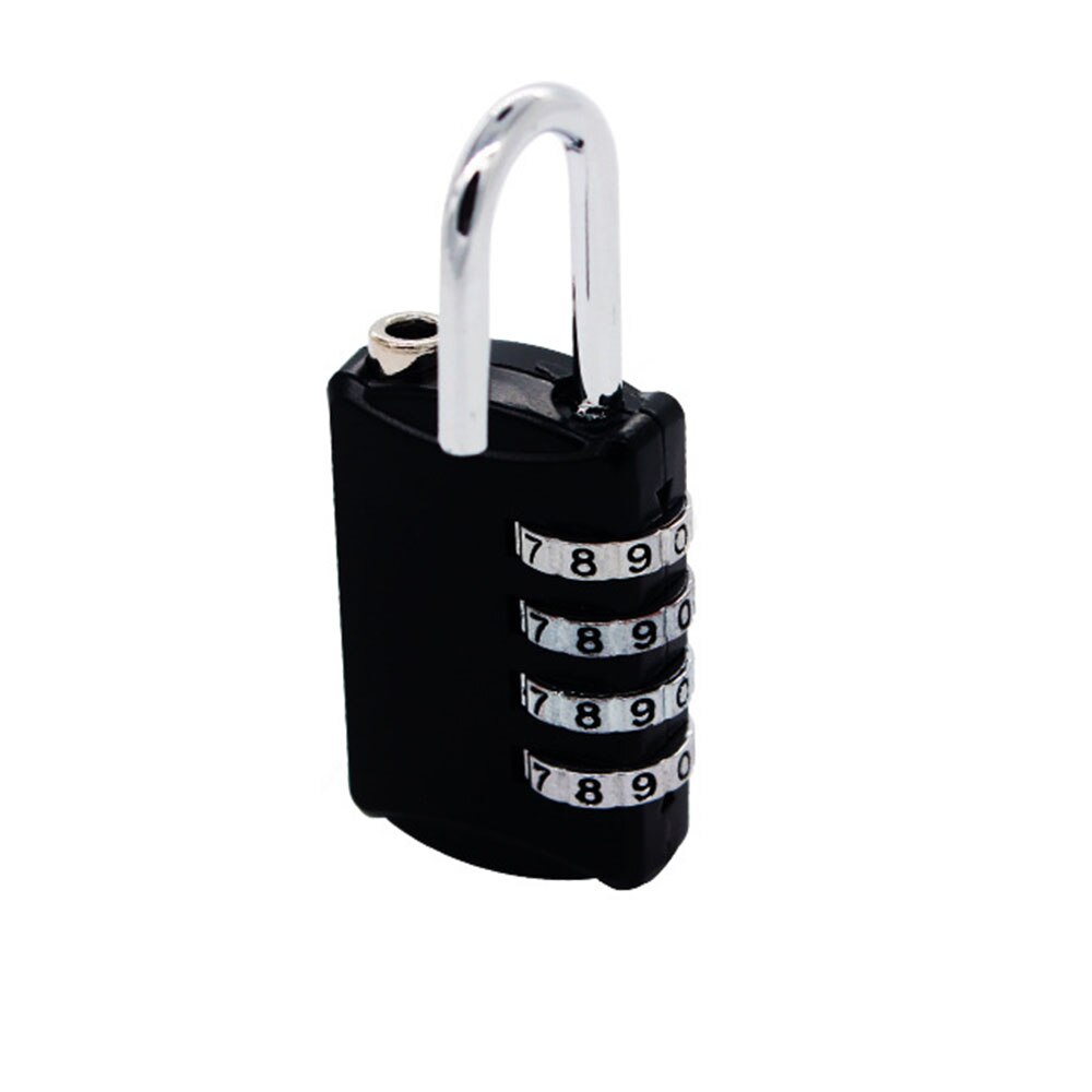 Resettable 4 Digit Combination Mini Lock Travel Luggage Suitcase Bag Weatherproof Protection Padlock Outdoor Safely Code Lock