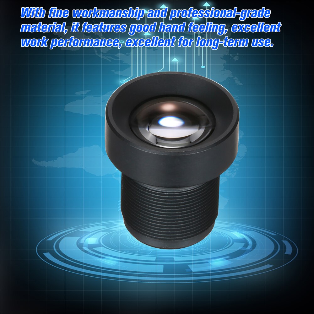 Lens CCTV Lens M12 Mount Lens Wide Viewing Angle 12 Degree 2.0 Megapixel Suitable for 1/3" & 1/4" CCTV Security Camer Sensor