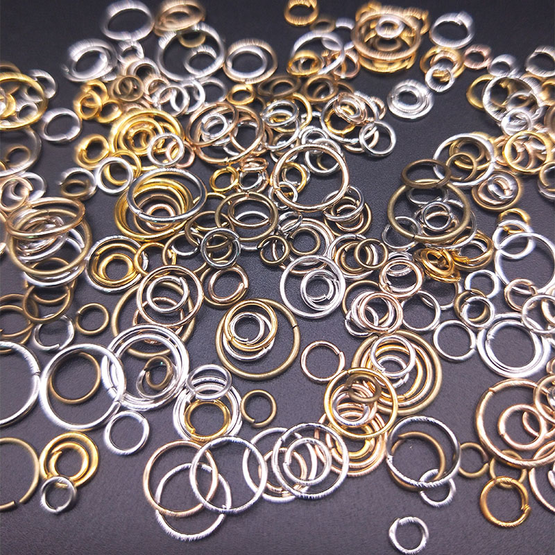 100 Stuks 4/5/6/8/10Mm Open Jump Rings Split Ringen Connectors Voor Diy vinden Maken Sieraden Ambachten Accessoires Fabriek