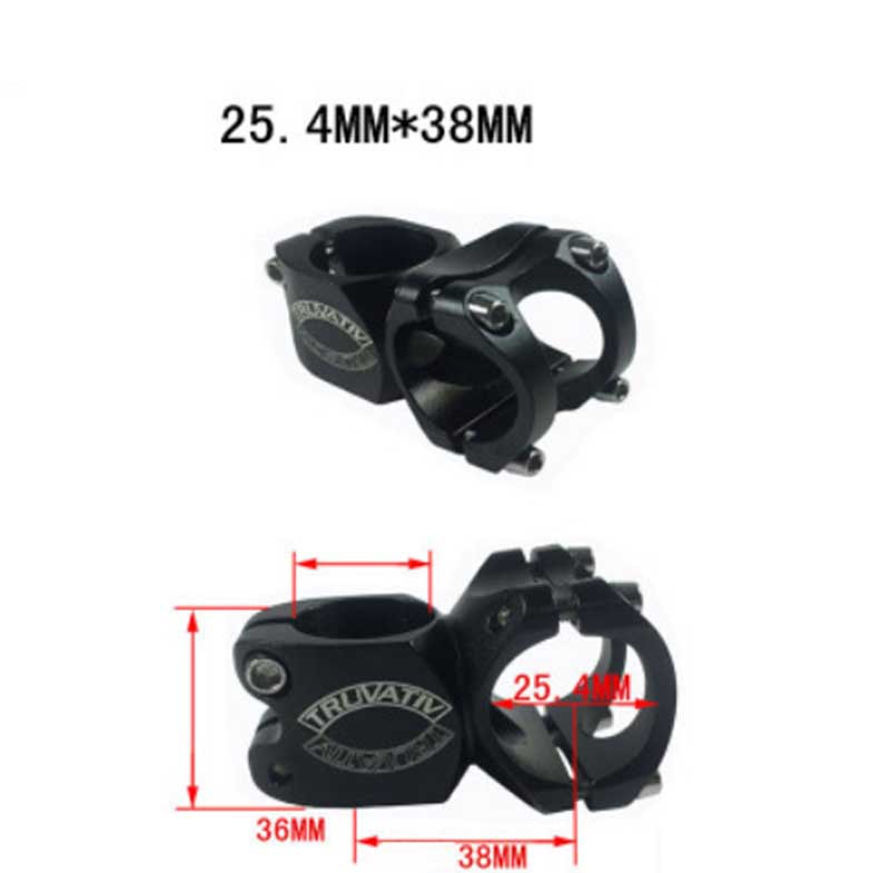 FMF Bicycle Stem Aluminium Alloy 38/60/80/90 mm*31.8 mm,25.4 mm Cycling Handlebar Stem Mountain Road MTB Bike Stem: 25.4X38mm