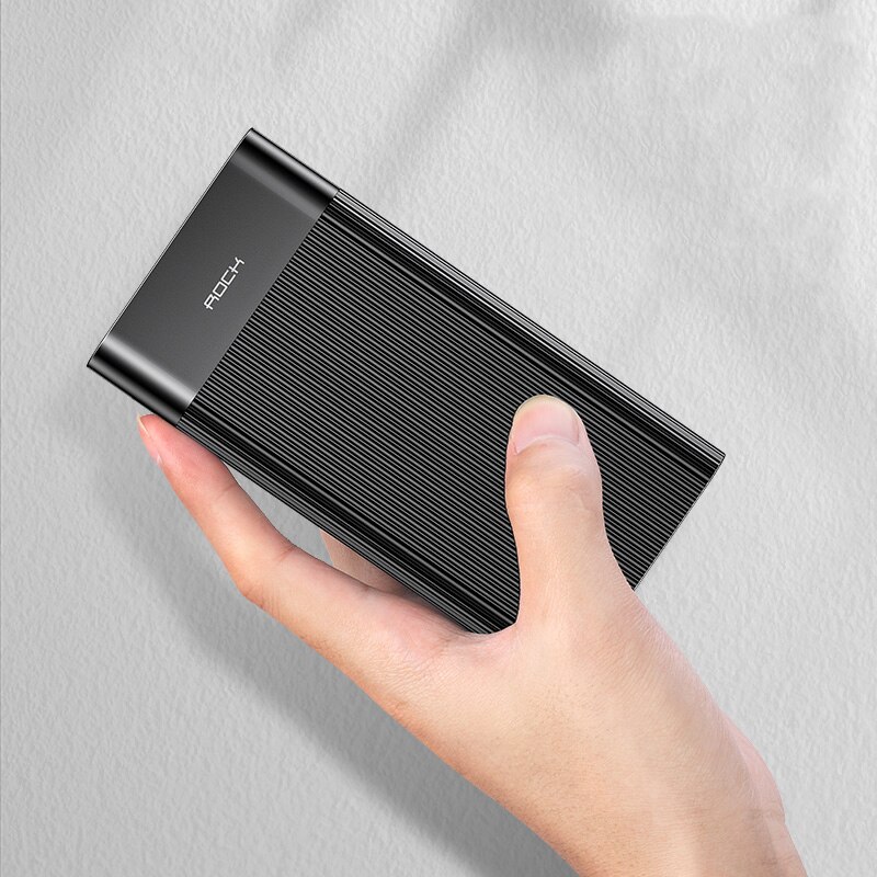 ROCK LED Digital Display 20000mAh Power Bank Dual USB 18W PD3.0 QC3.0 Schnelle Lade Poverbank für iPhone 11 Huawei FCP Batterie: Default Title
