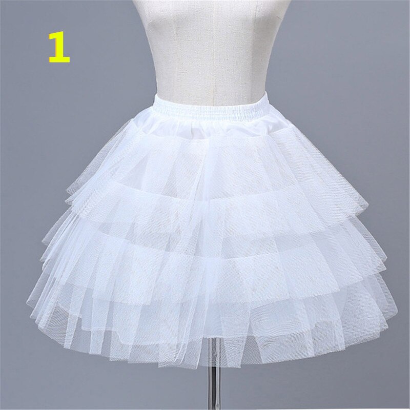 Jupon de mariée Crinoline, sous-jupe, robe de bal, cerceau, Lolita, en Tulle, longs Slips, blanc, jupe bouffante Rockabilly: 1