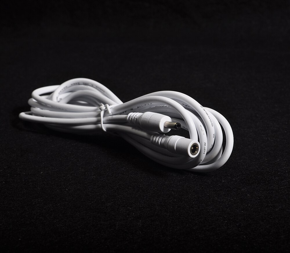 Cable de alimentación de extensión para cámara IP Wanscam Foscam, Cable de alimentación de 3 metros de CC, 5V, 3,5x1,35mm, color blanco