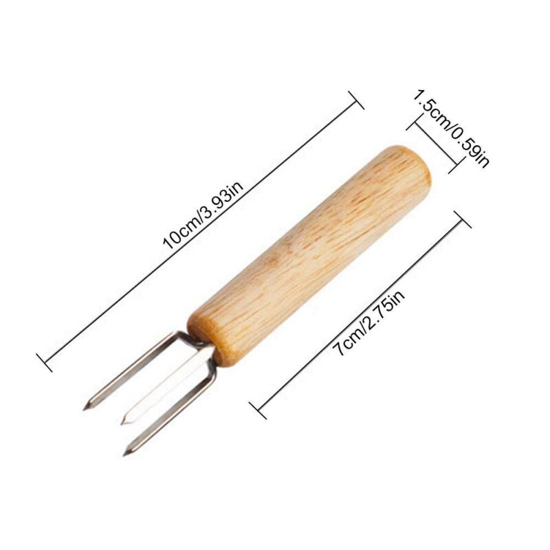 8 pièces outils de Barbecue en acier inoxydable viande Grill fourchette guimauve rôtissoire bâtons en plein air cuisson porte-maïs BBQ fourchette outil