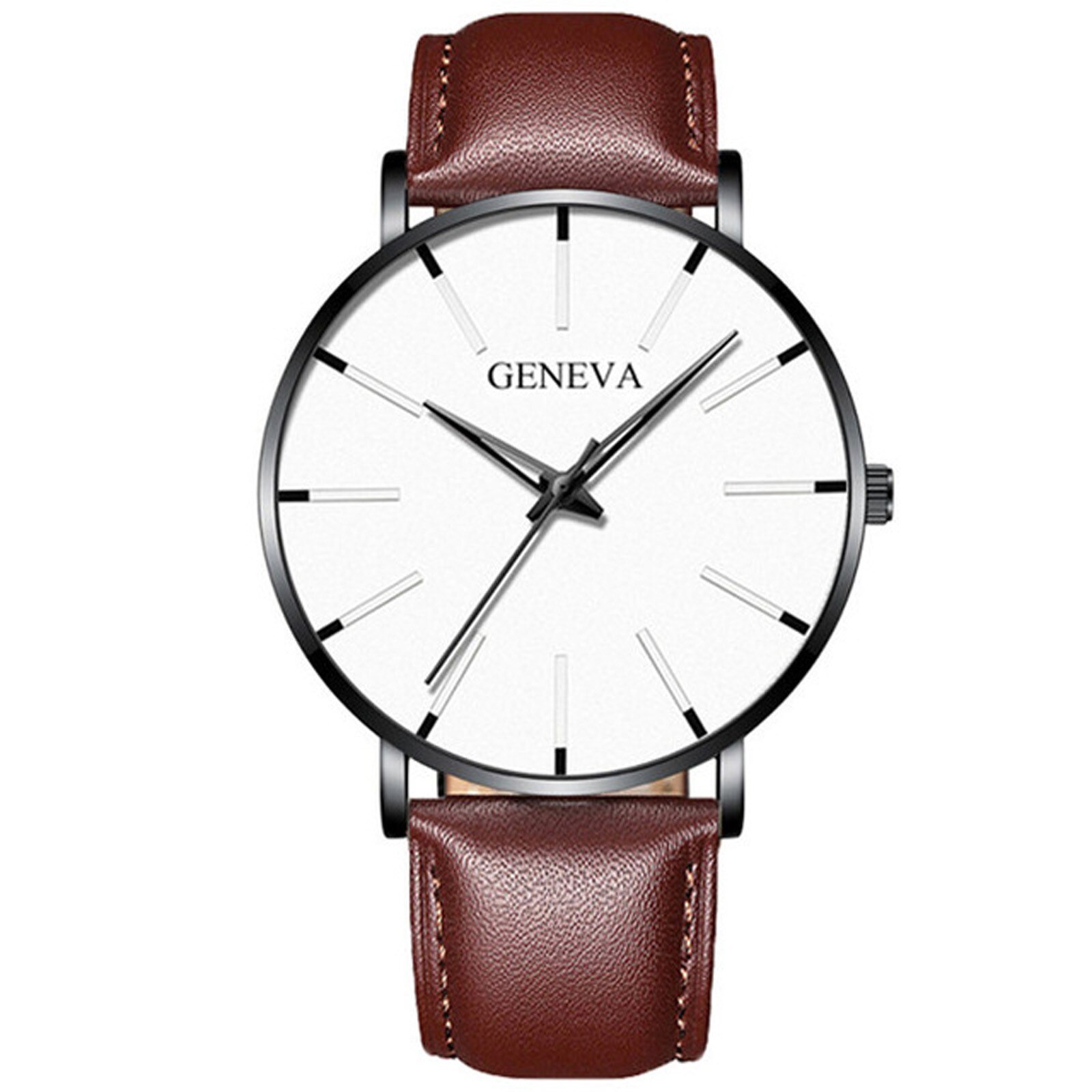 Minimalist Men's Ultra Thin Watches Simple Men Business Stainless Steel Mesh Belt Quartz Watch Masculino: T