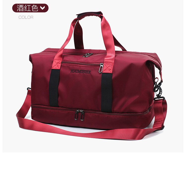 Forhome Strandtasche, Badetasche Wasserdicht Streifen Strandtasche Mit Reißverschluss Tote Bag