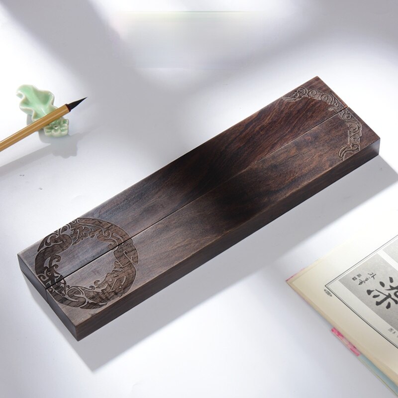 Ballast Zwart Catalpa Houtsnijwerk Kalligrafie Creatieve Ornamenten Boek Drukken Apparaat Rijst Papier Ballast Presse-papier: C