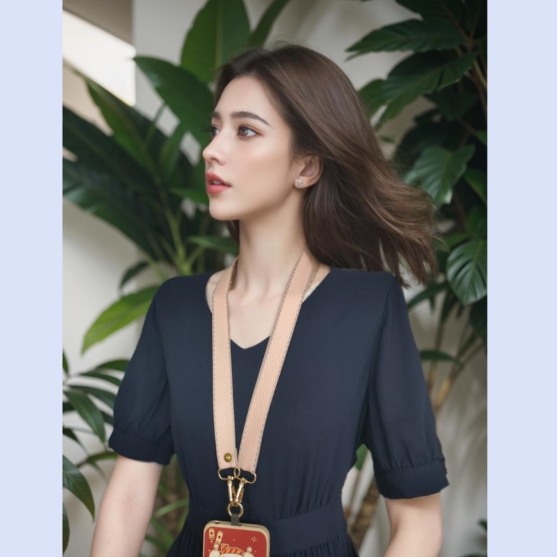 1 Set Mobile Phone Hanging Cord Cartoon Patch Adjustable, Soft and Comfortable, No Neck Strap Suitable for Men and Women