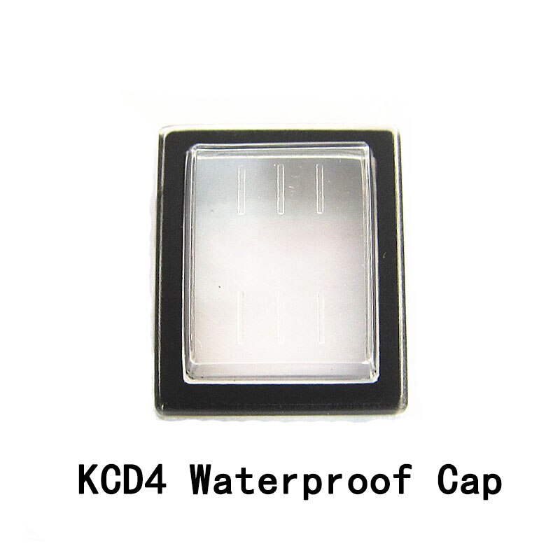 5PCS KCD4 Rocker Switch 2/3 Position 4/6 Pins Electrical Equipment With Light Power Switch Switch 16A 250VAC/ 20A 125V ON-OFF-ON: KCD4 Waterproof Cap