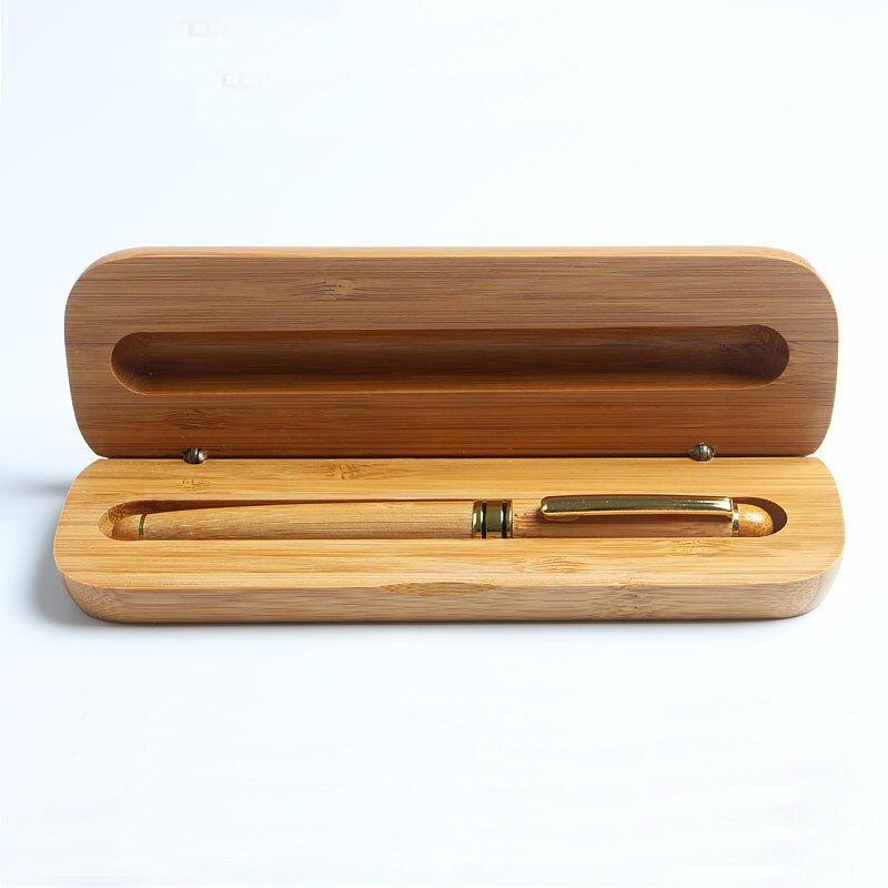 Luxury Bamboo Calligraphy Art Fountain Pen Gel Pen 0.5mm Ink Writing Tools Students Ballpoint Pen Office Business with Box