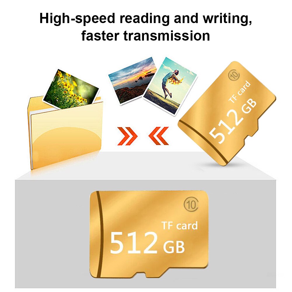 Golden Micro SD Memory Cards 16GB/32GB/64GB/128GB/256GB High Speed Class 8 micro SD Card 128gb 256gb TF Card for Phone/Tablet PC