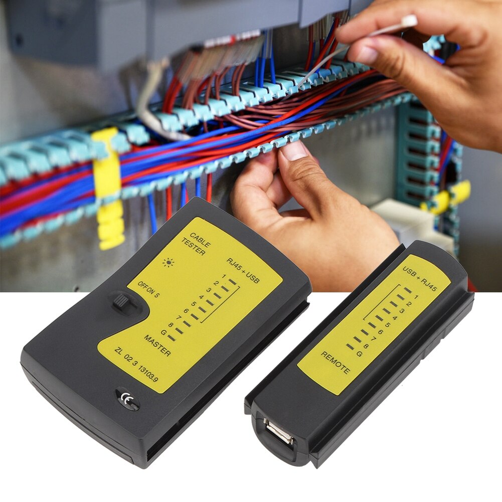 Kabel  yg468u rj45+ usb kabel tester hurtig præcis test telefon wire test værktøj afbryder finder