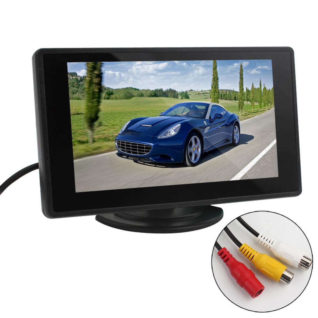 Lcd Auto Monitor 4.3 Inch Tft Display Kleurenscherm Reverse Parking Assistance Video Pal/Ntsc Auto Parking Achteruitkijkspiegel Backup camera