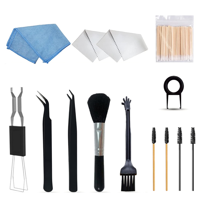 Keyboard Cleaning Kit 14 in 1 Computer Cleaning Kit Plastic Anti Static Brush Phone PC Electronics Cleaning Kit: Default Title
