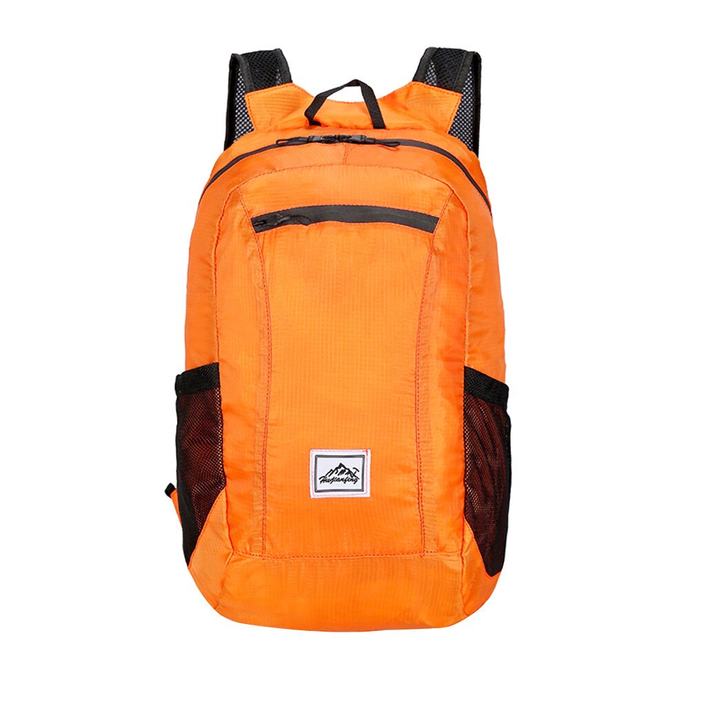 Backpack Wear Light Sports Outdoor Backpack Light Simple Fold Large Capacity Schoolbag Travel Bag Computer Bag: F