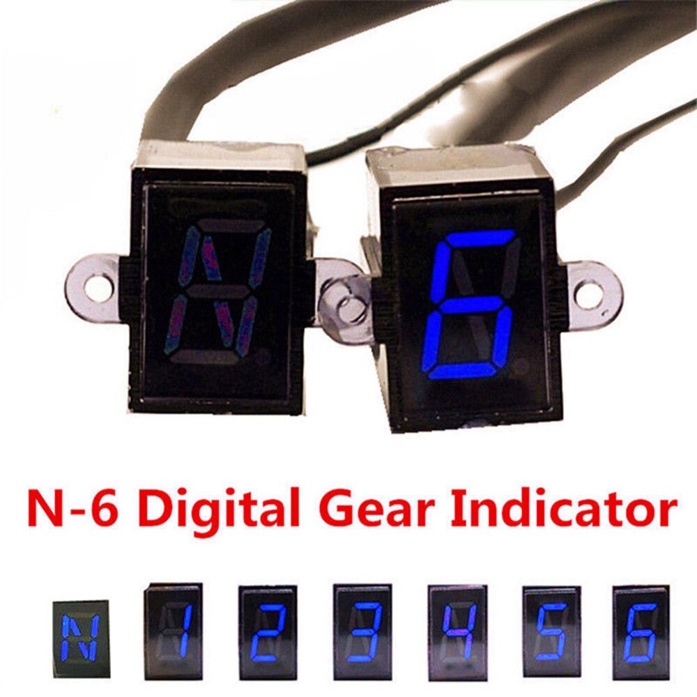 Universele Motorcycle Gear Indicator Led Blauwe He... Grandado