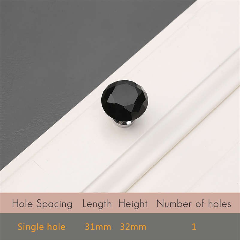 Amerykańnarty prosty styl klamka kryształowy uchwyt szafki gałka szuflady uchwyty: 4