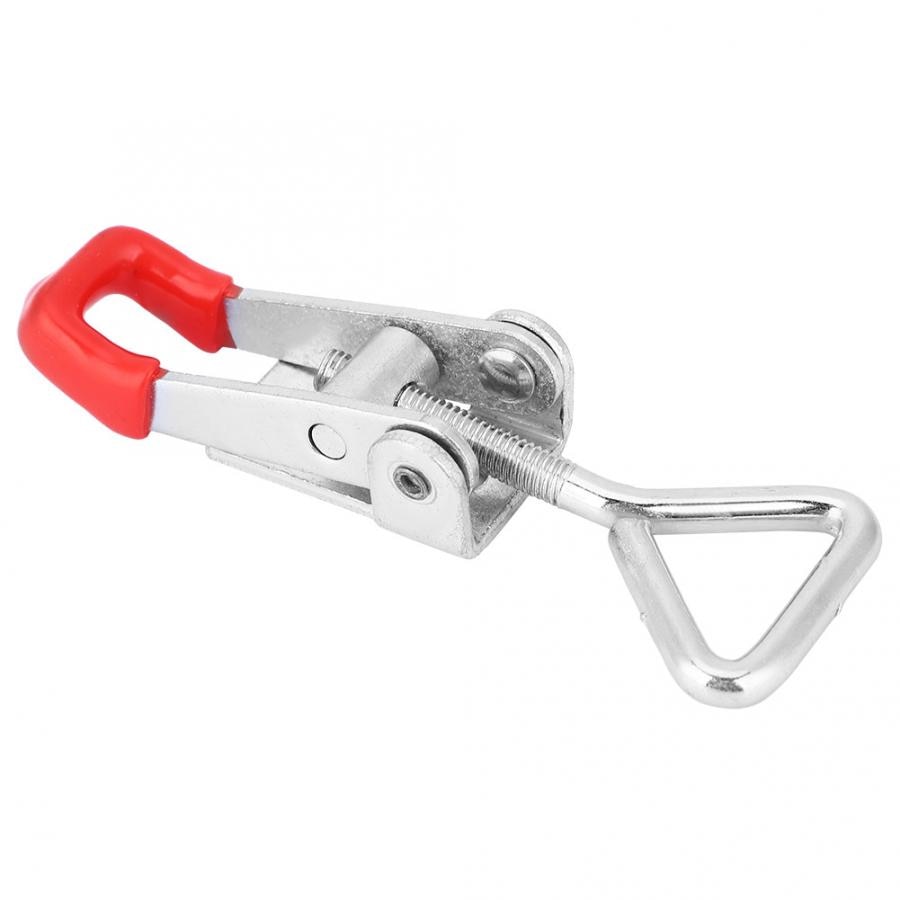 304 Stainless Steel Toggle Latch Catch Buckle Hasp Adjustable Toggle Clamp Cabinet Tool Boxes Lever Handle Lock Hardware