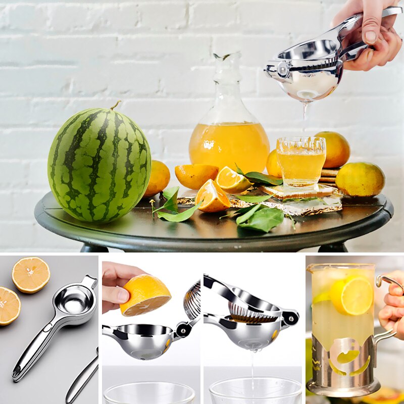 Manual Lemon Citrus Juicer Stainless Steel Hand Fruits Squeezer Handle Press Orange Juice Queezer Kitchen Accessories