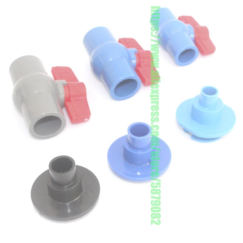 PVC Bulkhead Drain Connectors For 20mm/25mm Hard Pipe Aquarium Water Change Valve Fish Tank Outlet Accessories