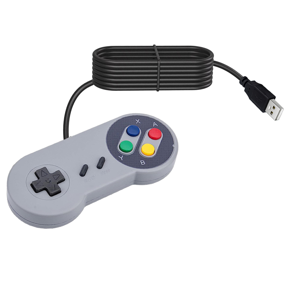Usb-kontroller spilljoystick gamepad til bringebær pi spillpad til vinduer pc mac datamaskin kontroll joystick gamepad 1 stk
