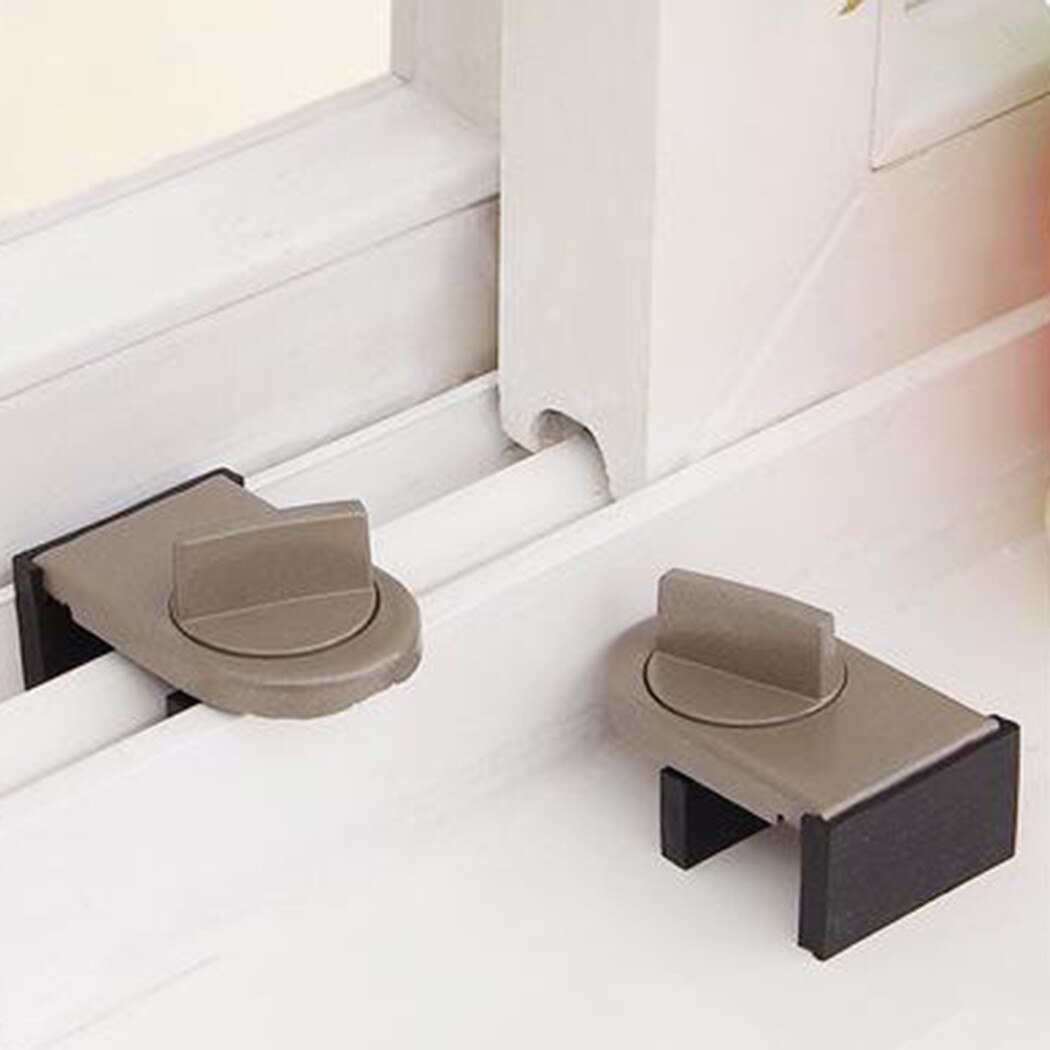 Locks On Windows Adjustable Security Door Latch Mobile Window Insurance Window Lock Accessories 6-3.7*2.3cm